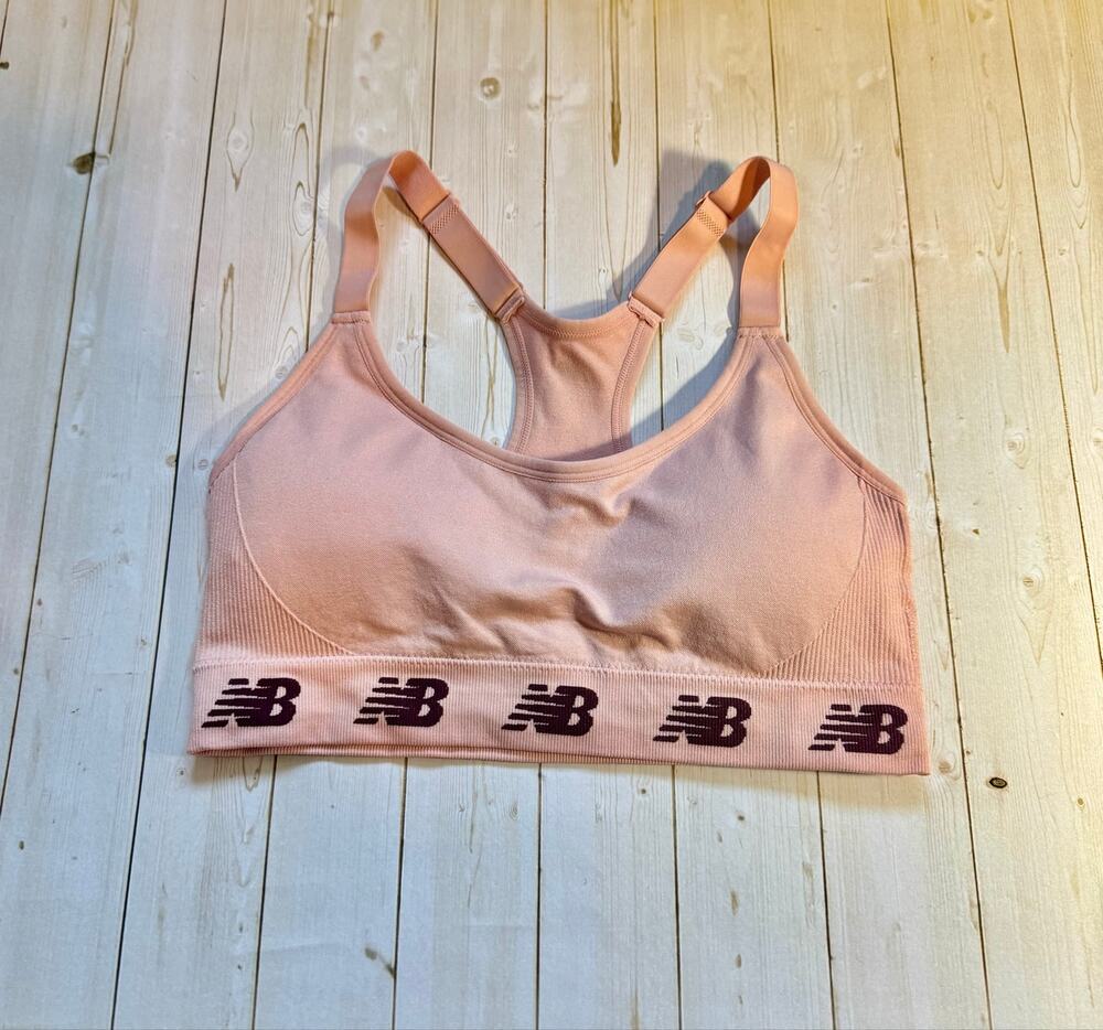 New Balance Pink Seamless Sports Bra | Size L/G (Large)